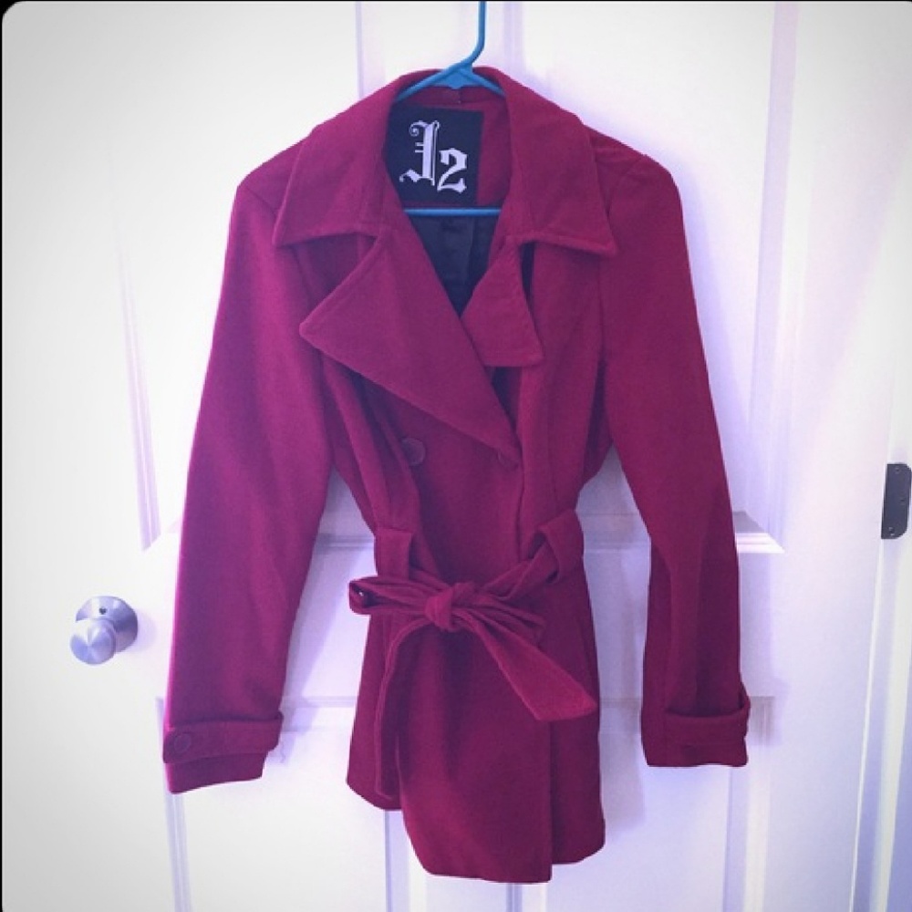 Red peacoat